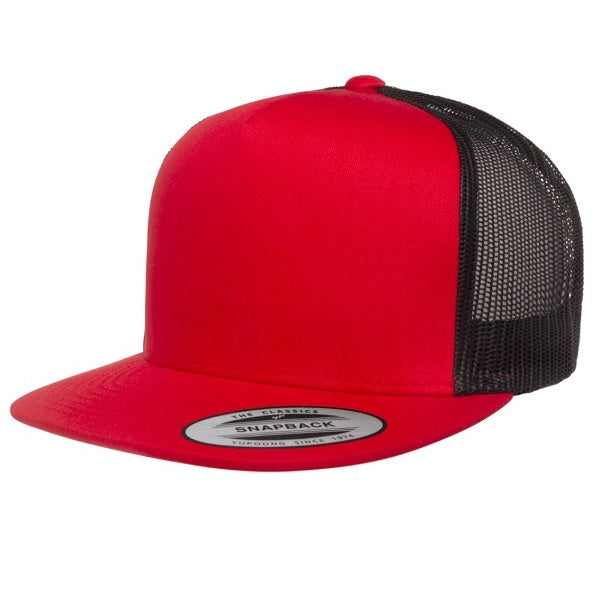 6006T Yupoong Flat Peak Trucker - Two Toned (Embroidery Included - Minimum 25)