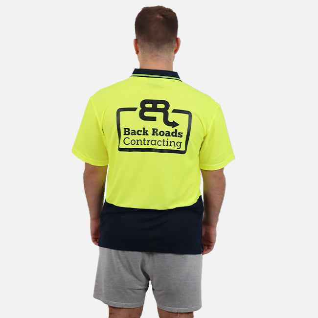 Men's Hi Vis Polo Shirts - Logo Included (Minimum 12 Shirts)